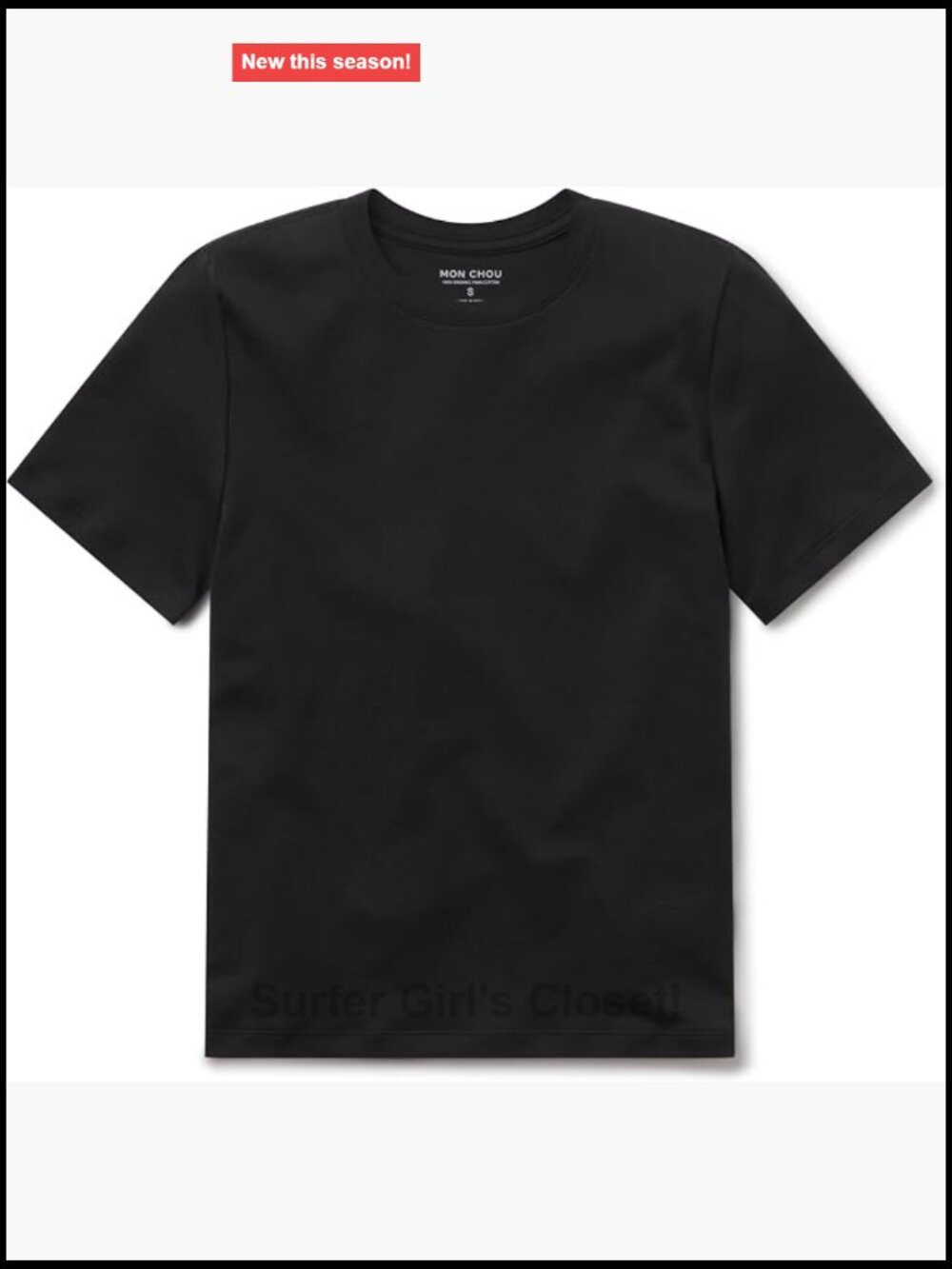 Organic Pima Cotton Crew Neck Tee - Relaxed Fit Short Sleeve